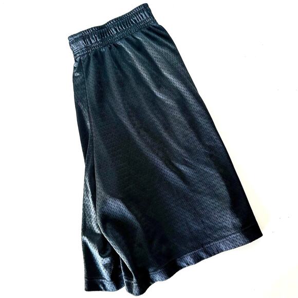 MENS CHAMPION Black Red Basketball Mesh Cornell Drawstring Workout Gym Shorts M - Picture 5 of 13